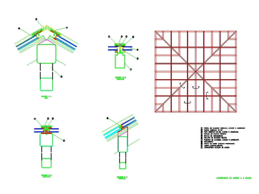 Steel hip roof light