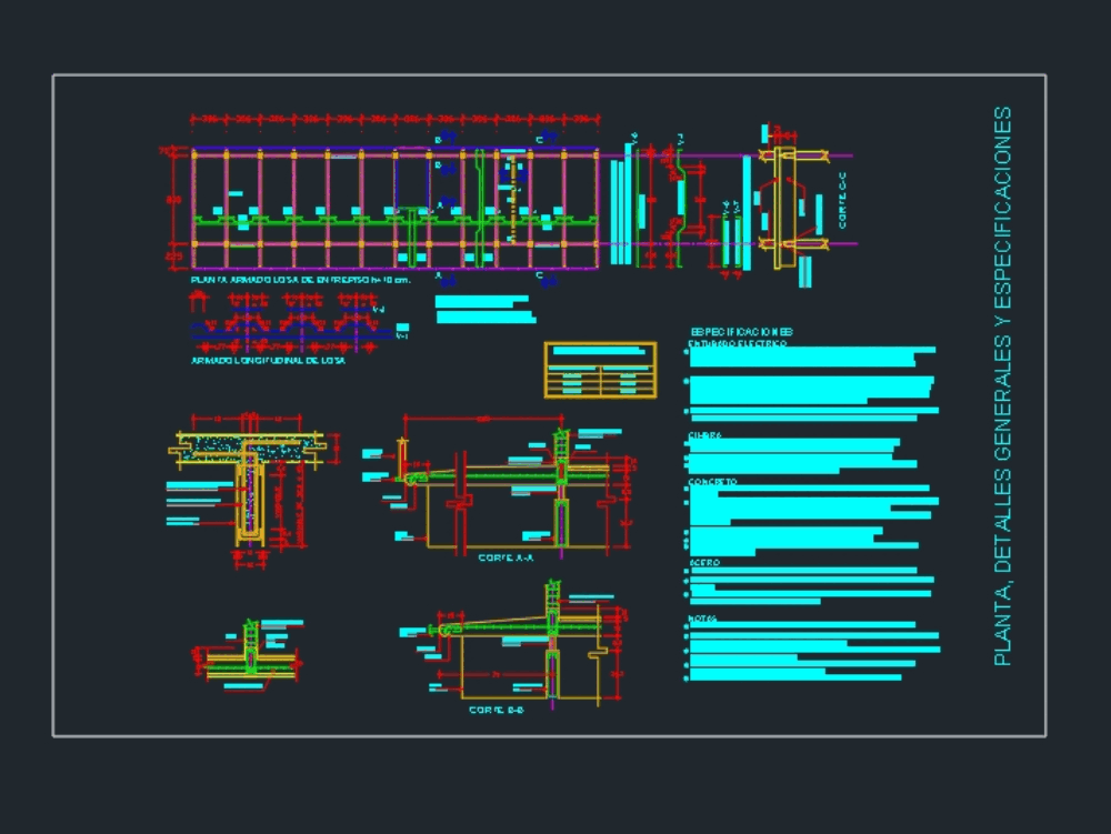 Detalle De Estructura De Acero Con Cimentacion Kb Bibliocad