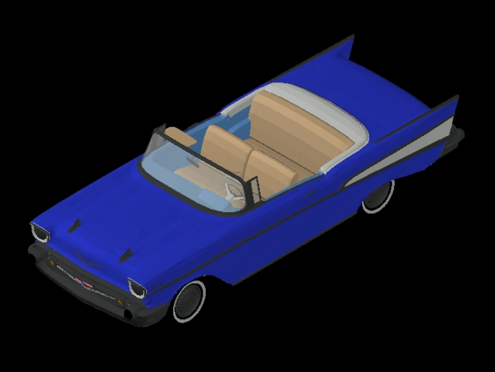 Carro Chevrolet Bel-Air 3D.