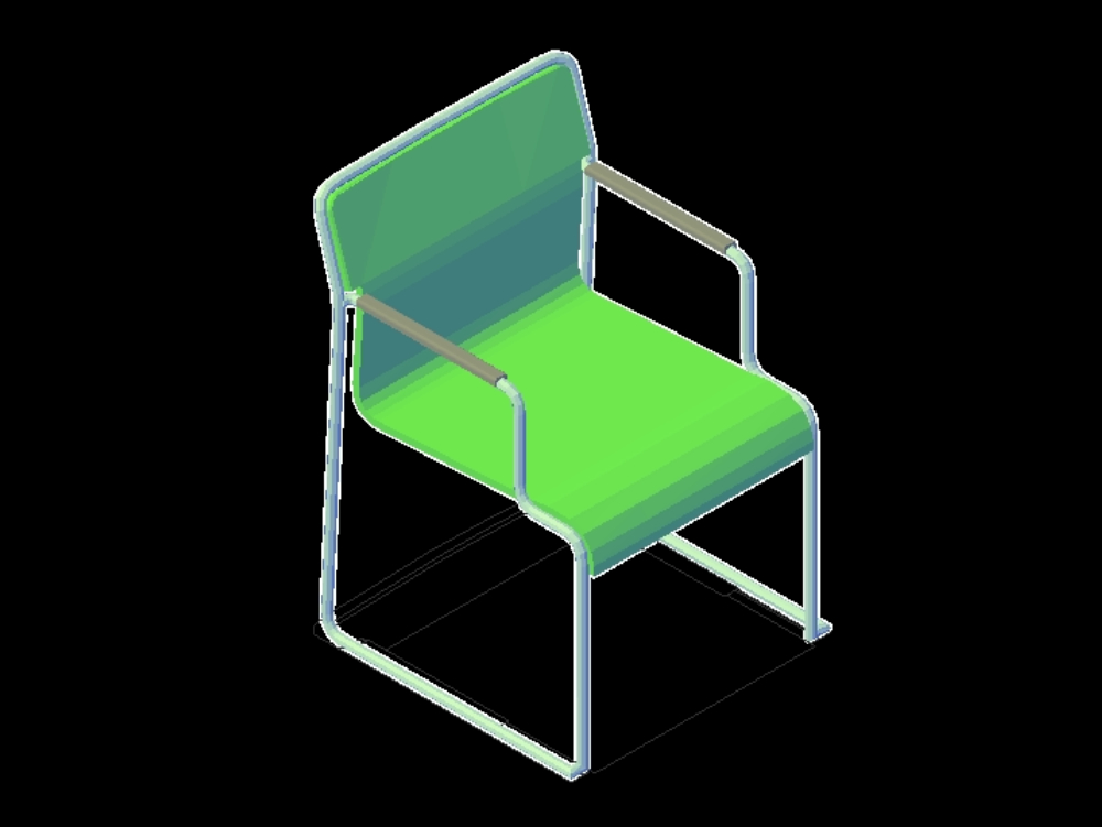 Chaise 3D.