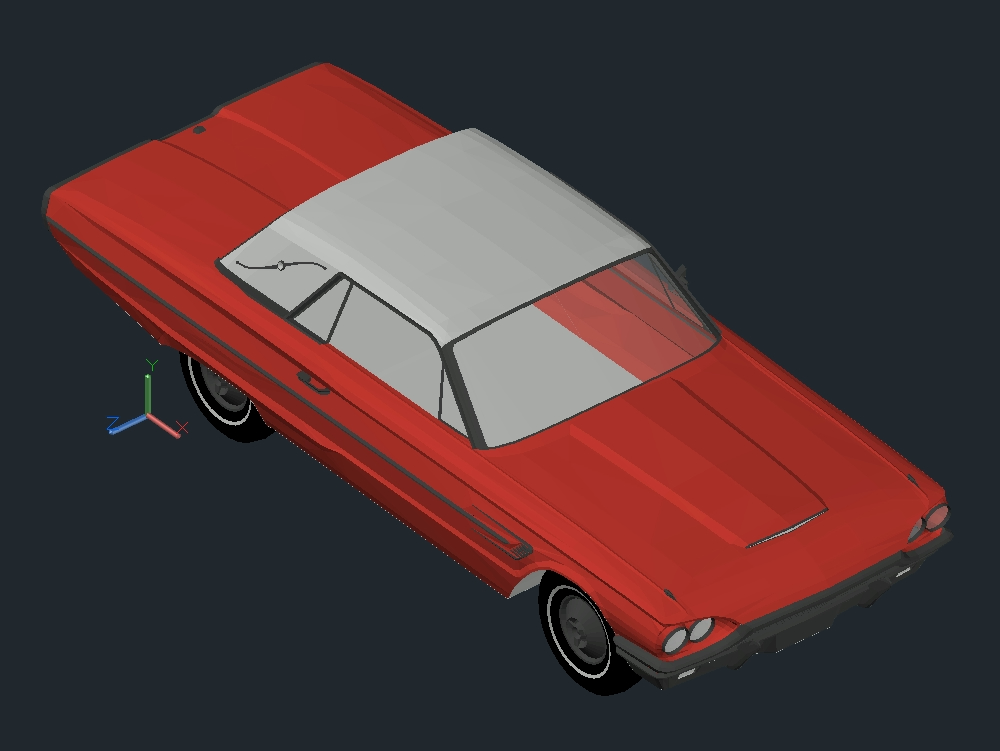 Automovil  3D - 1964 Ford Thunderbird