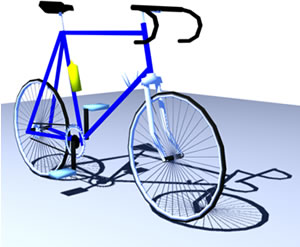 Vélo de piste 3D