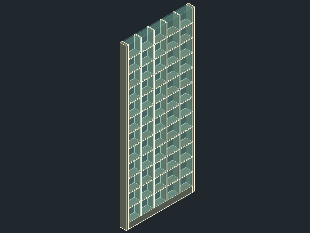 mur de blocs de verre