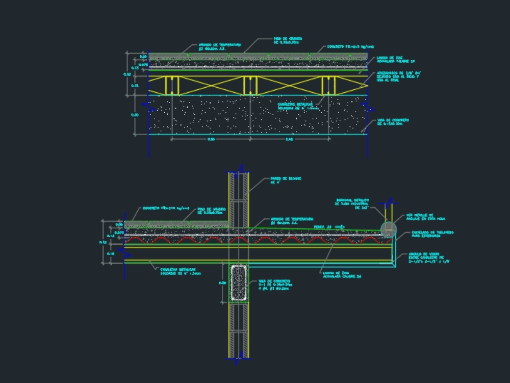 Plano De Losa De Entrepiso Dwg - Image to u