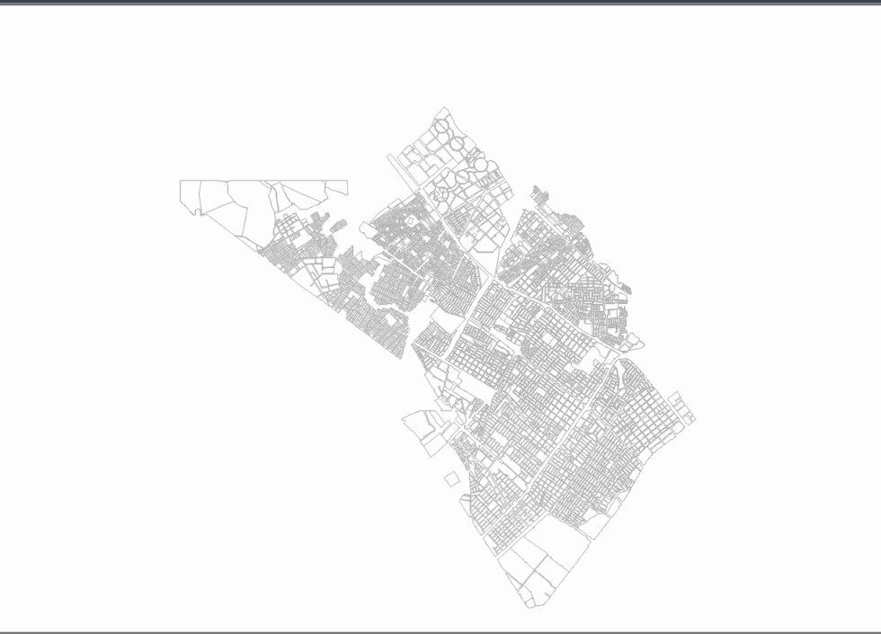 Plan de la ville de Engativa
