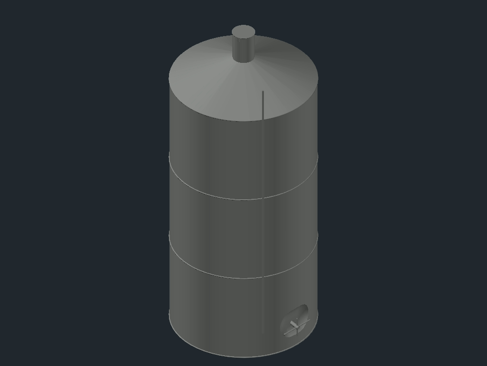 tanque de óleo 3d