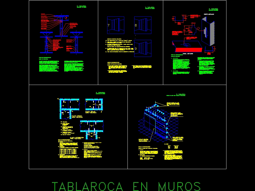 Details Tablaroca Walls