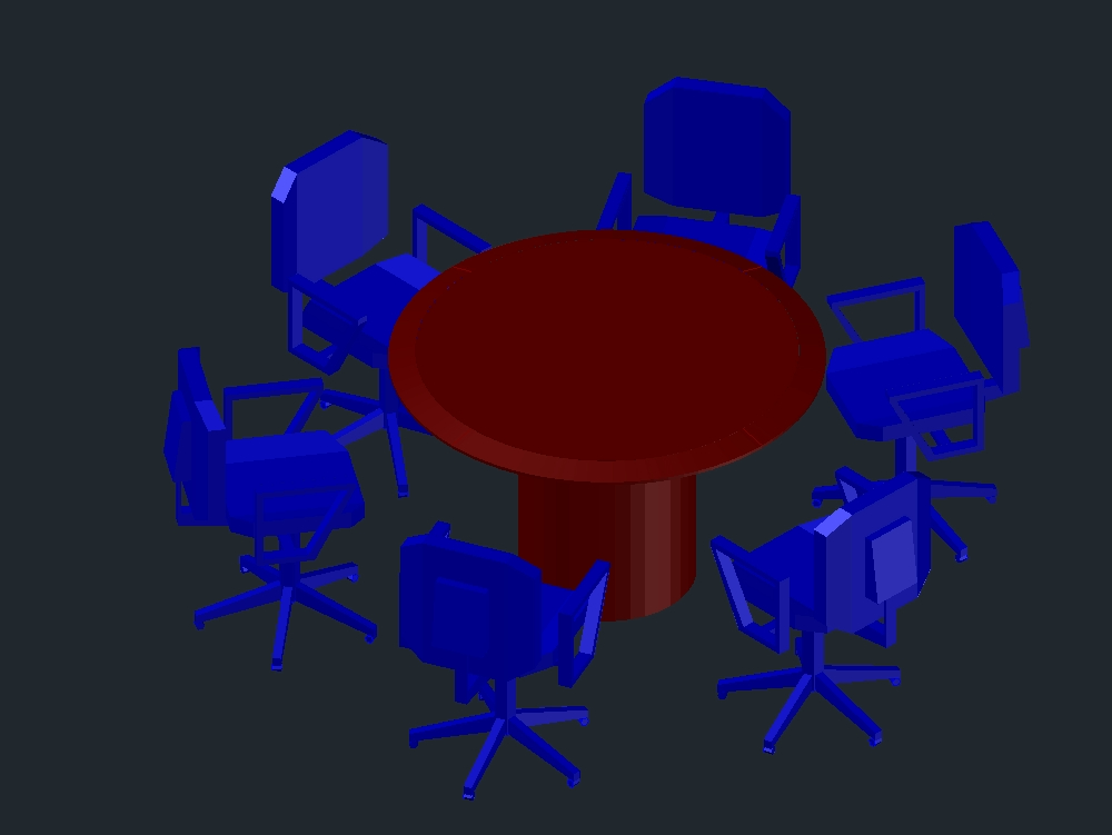 3d round table