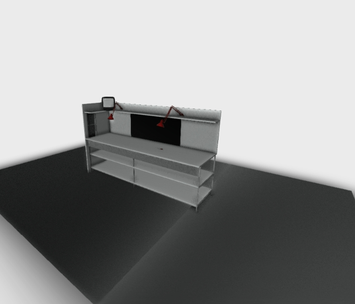 Work table in 3d