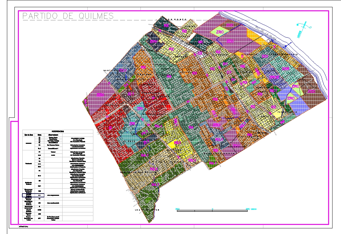 Karte der Quilmes-Partei