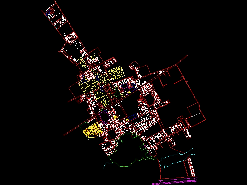 Karte der Gemeinde funza