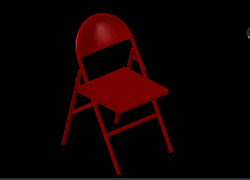 chaise pliante 3D