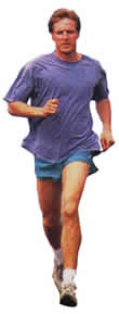 Junger Mann läuft - Sportler