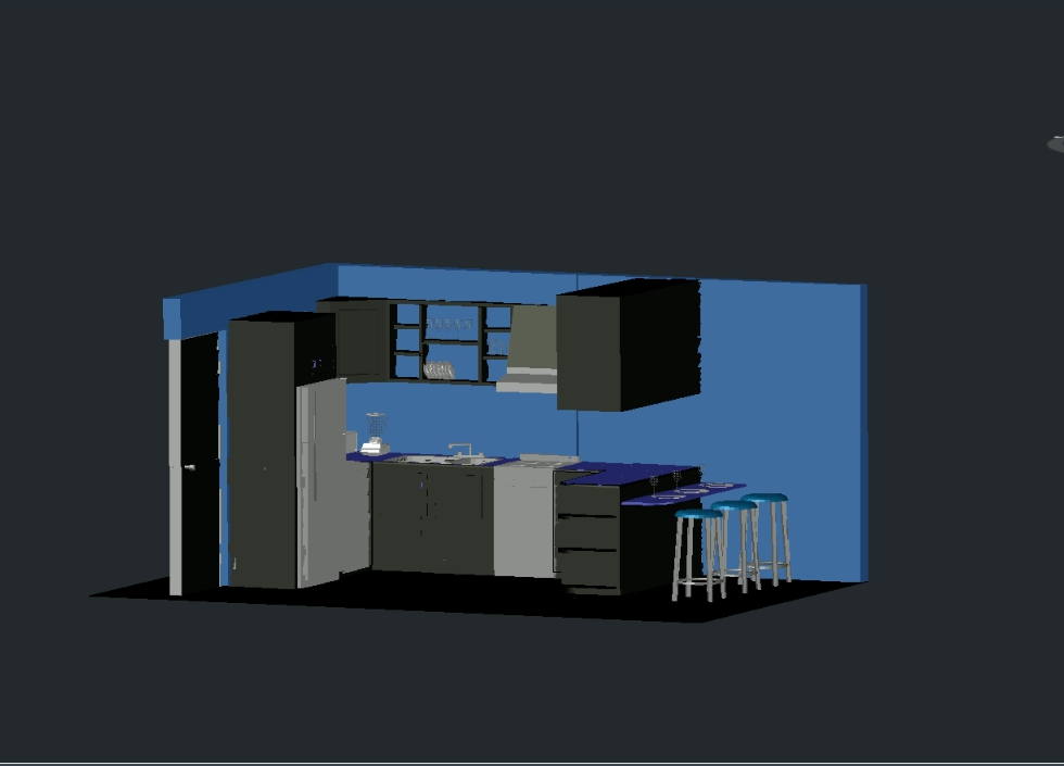 3D-Kücheneinrichtung