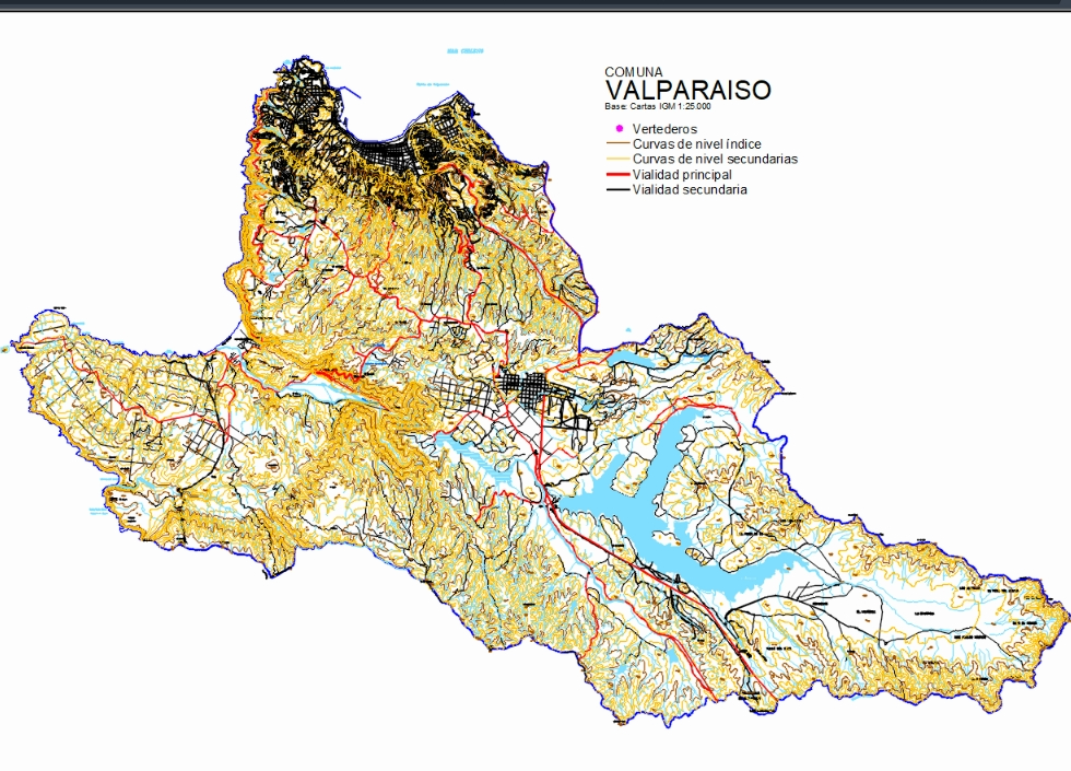 Karte von El Valparaíso