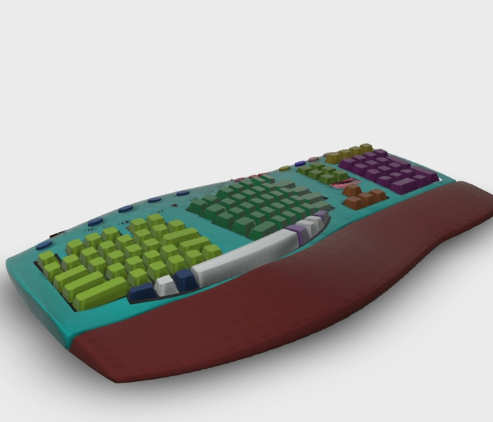 Modelo de teclado estilo Microsoft