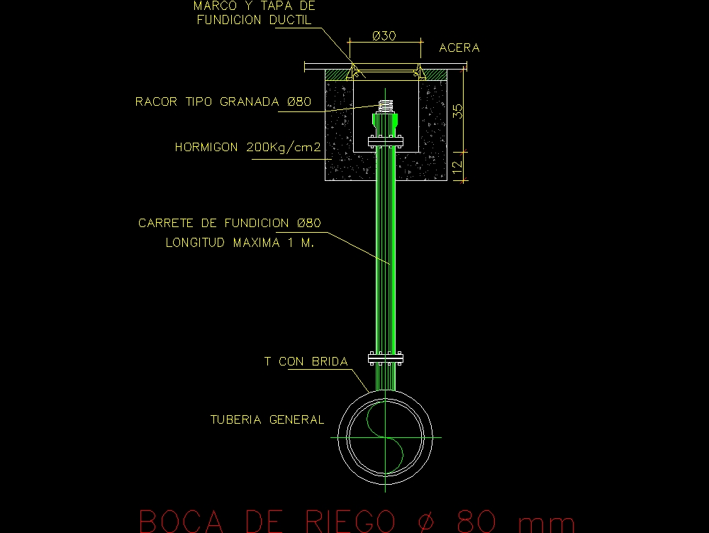 Hydrant in AutoCAD | CAD download (24.98 KB) | Bibliocad
