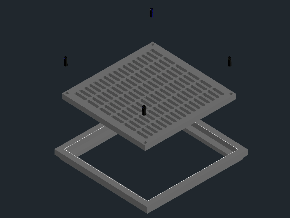 Rahmen und Gitter für 3D-Pool