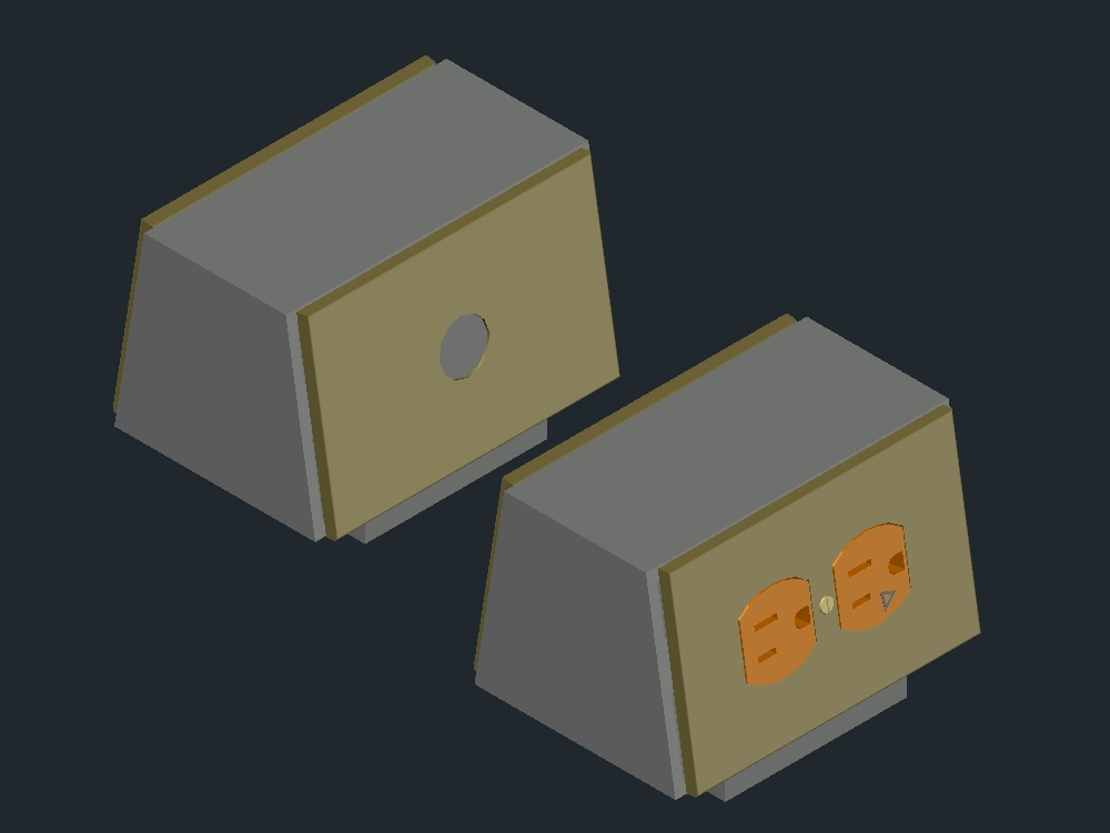 Tragbare 3D-Anschlussbox