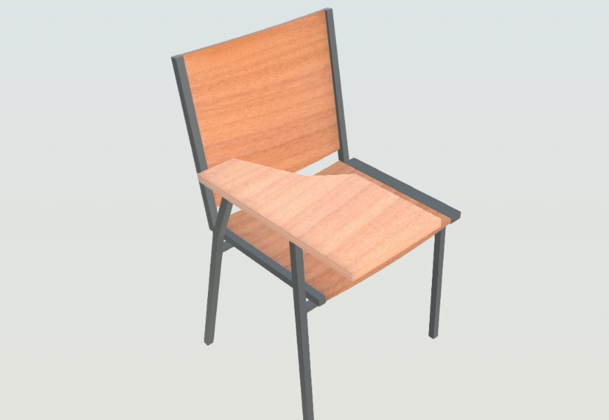 Chair for school 3d