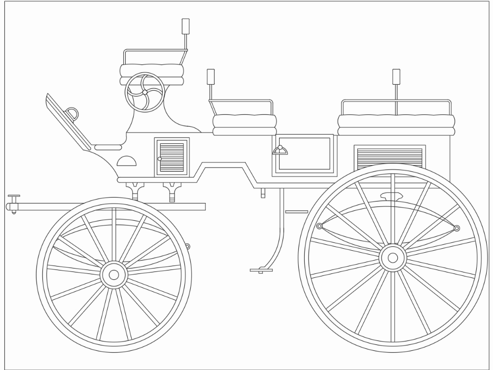 ancient carriage 2d