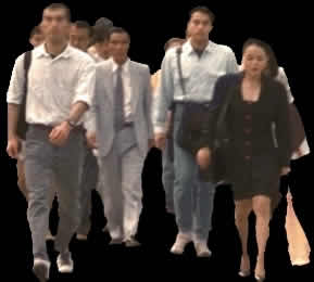 Group of persons walking