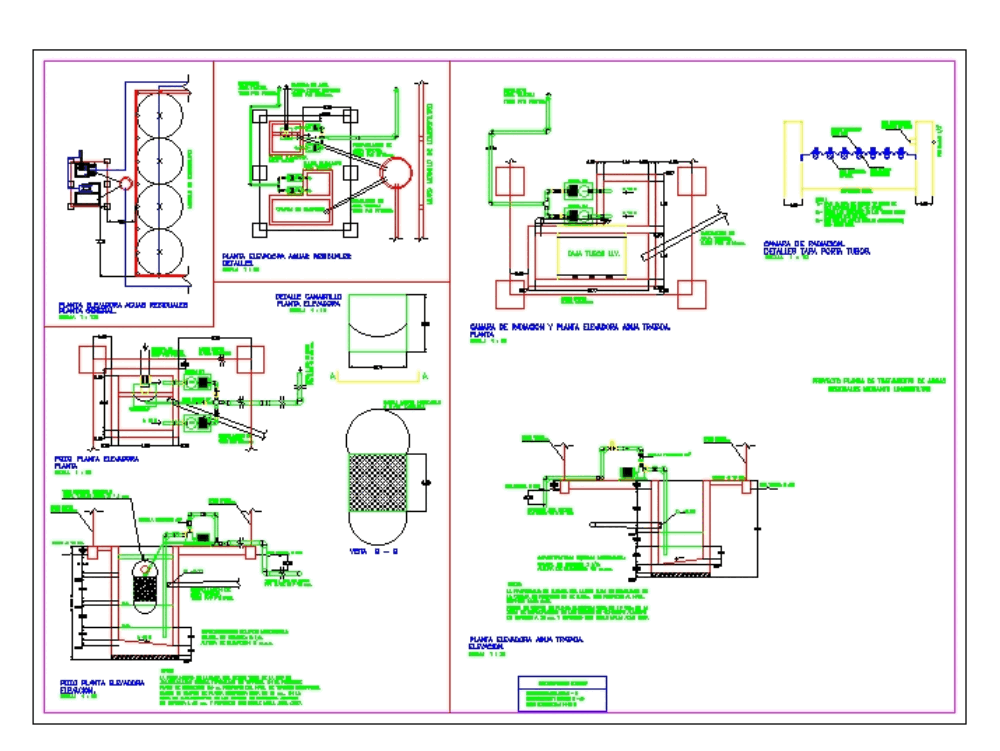 Bio filter system in AutoCAD | CAD download (166.43 KB) | Bibliocad