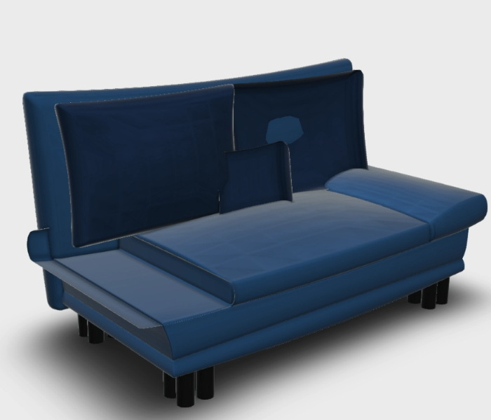 sofá de 2 cuerpos 3D