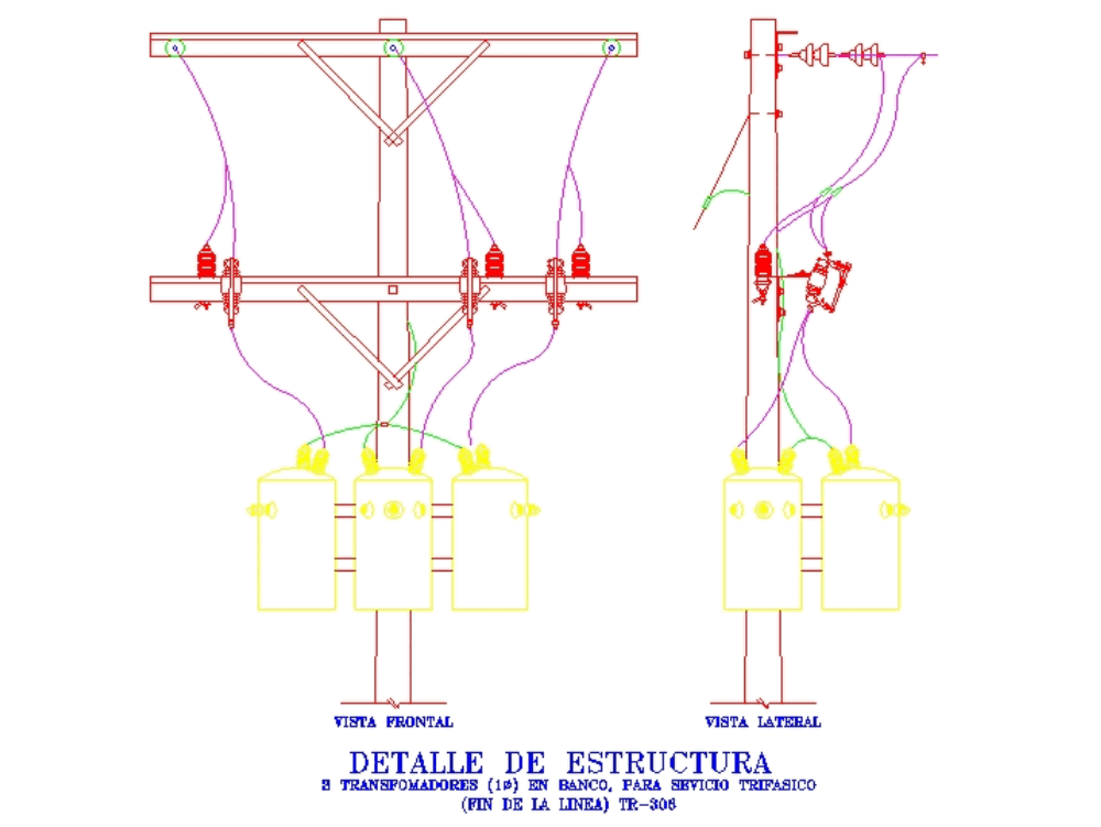 Transformador Trifasico En Autocad Descargar Cad Kb Bibliocad