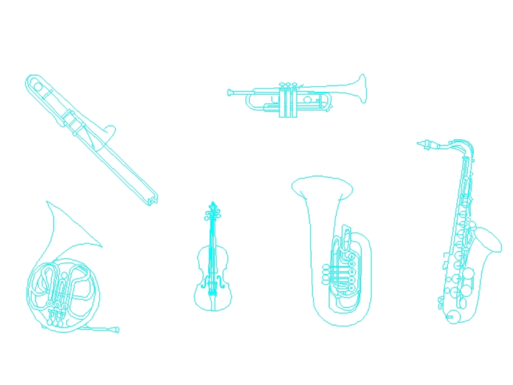 Instrumentos musicais.