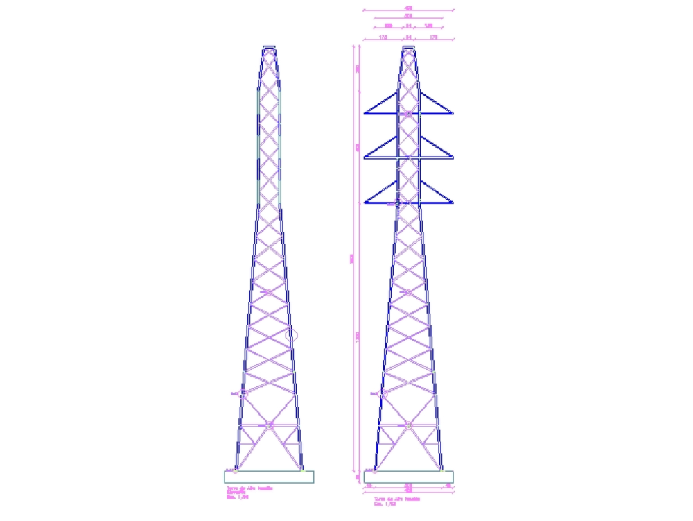 High voltage tower.