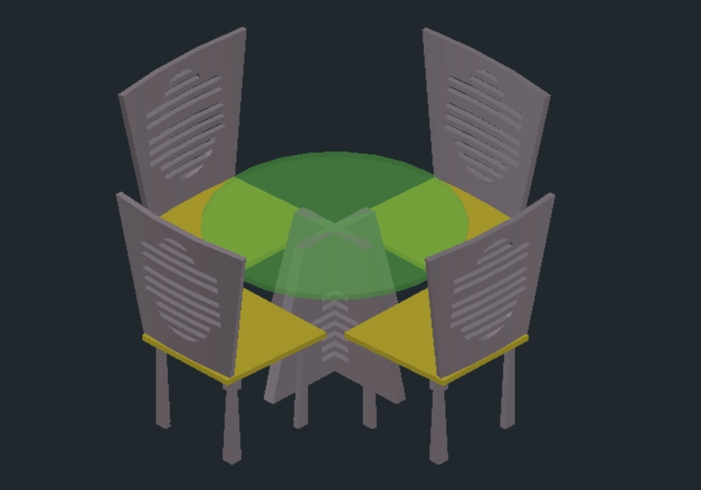 3d small dining room set