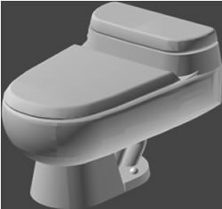 Toilet Trebol line - Peru  3D