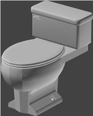 Toilettes Clover Line SEG 3D