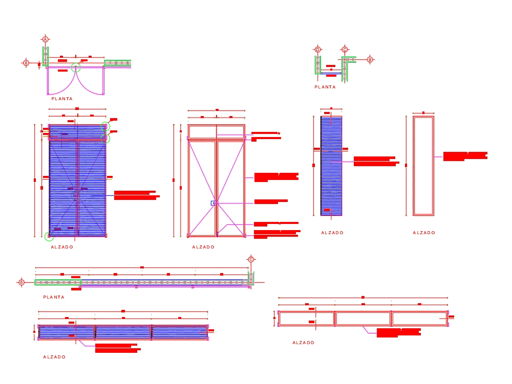 Louver Detail DWG  Louver  door and window in AutoCAD CAD download 68 69 KB 