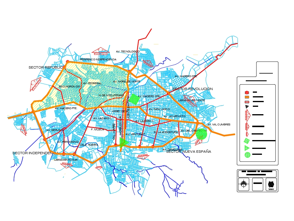 Morelia city map