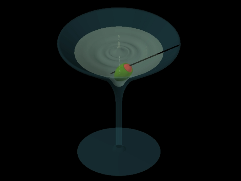 Martini em 3d.