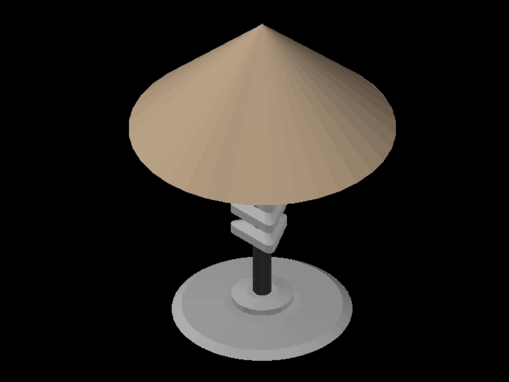 3d table lamp.