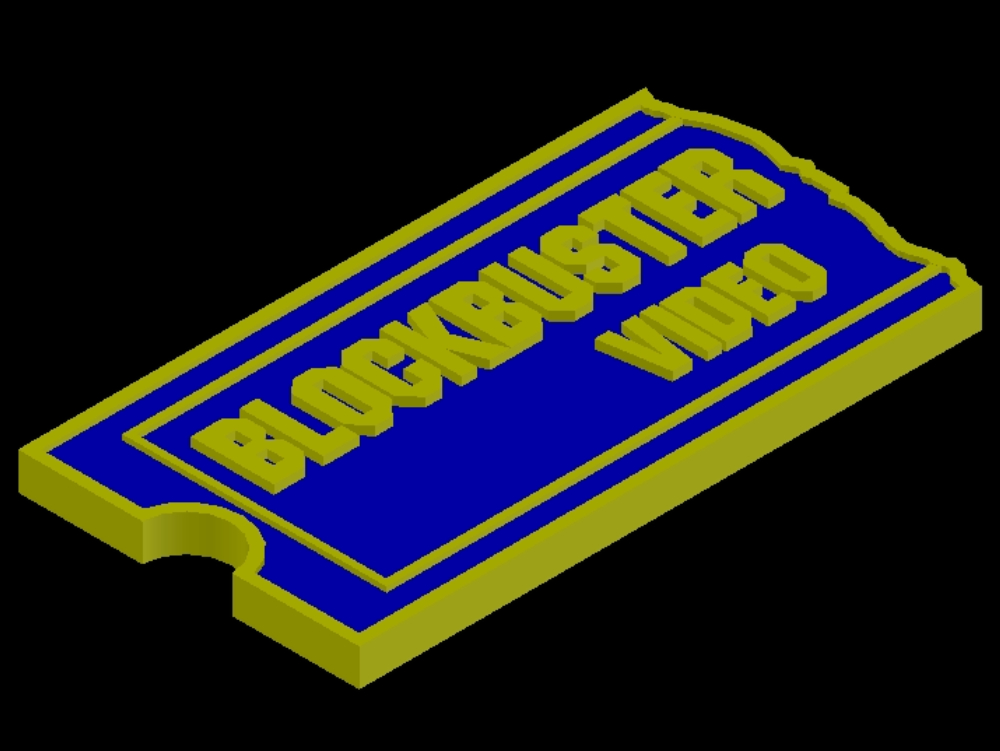 Advertising logo of Blockbuster Video