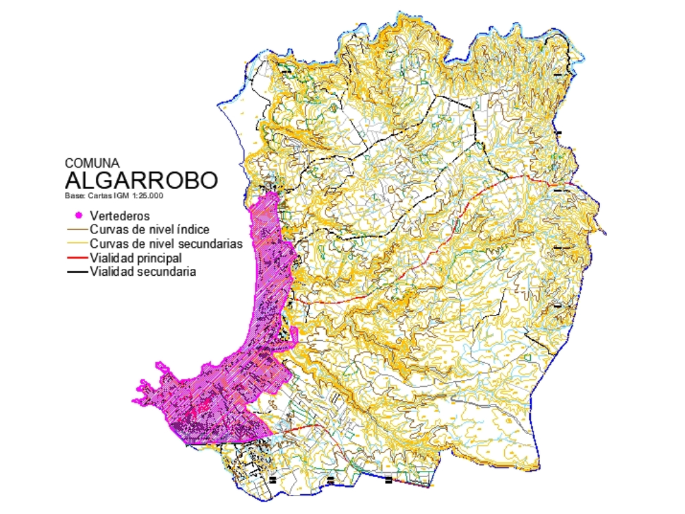Plano de Algarrobo - Chile.