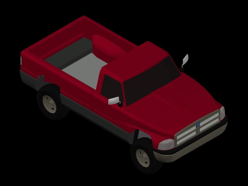 Camioneta Dodge en 3D