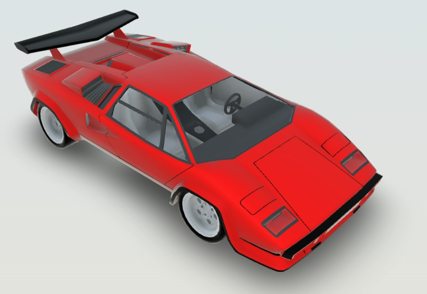 Automovil Lamborgini - modelo 3D