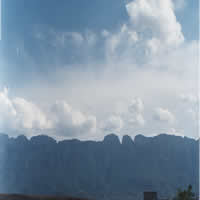 Sky and hill  of Chipinque