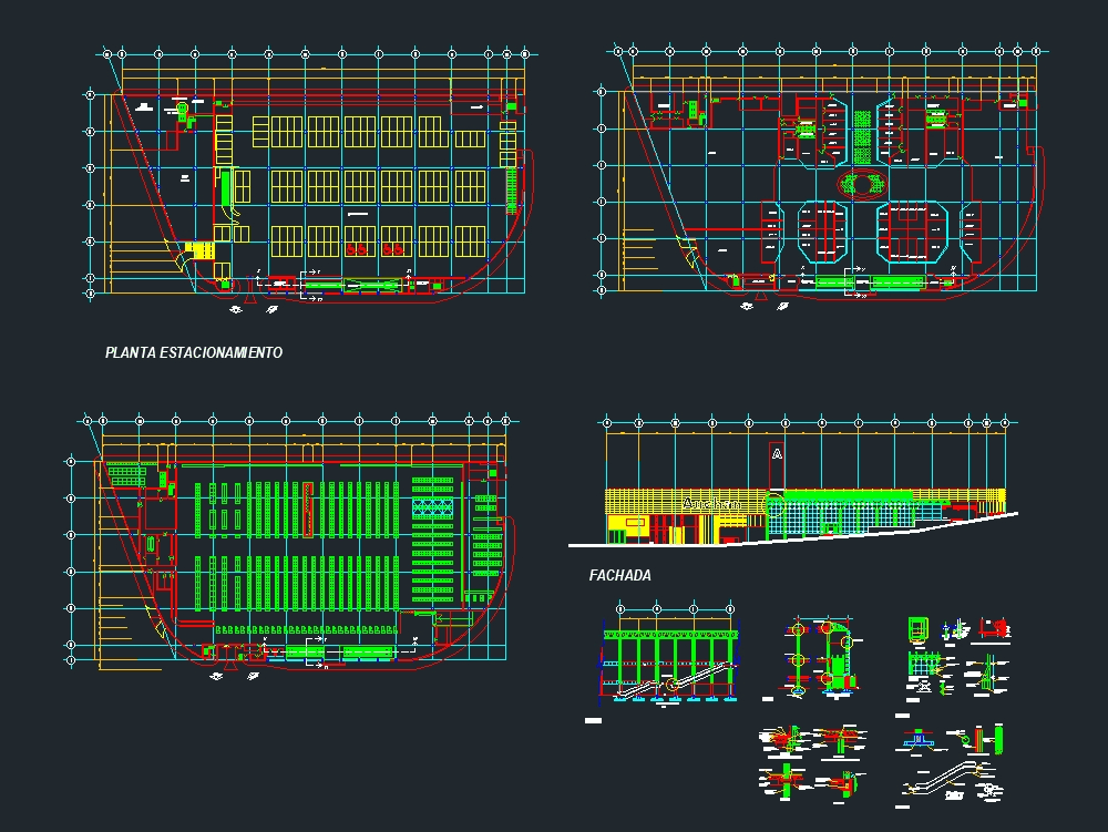 Centro Comercial En Autocad Descargar Cad 589 47 Kb Bibliocad