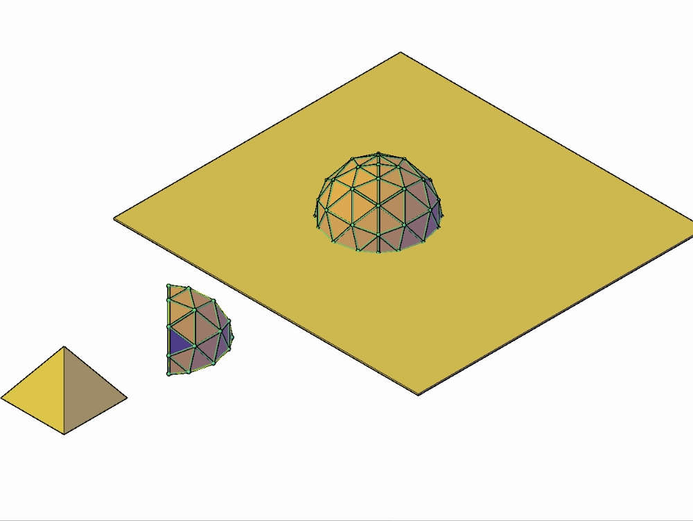 Geodésica de frequência octaedro 4