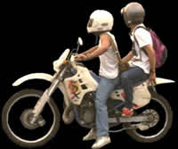 Motorradfahrer Männer