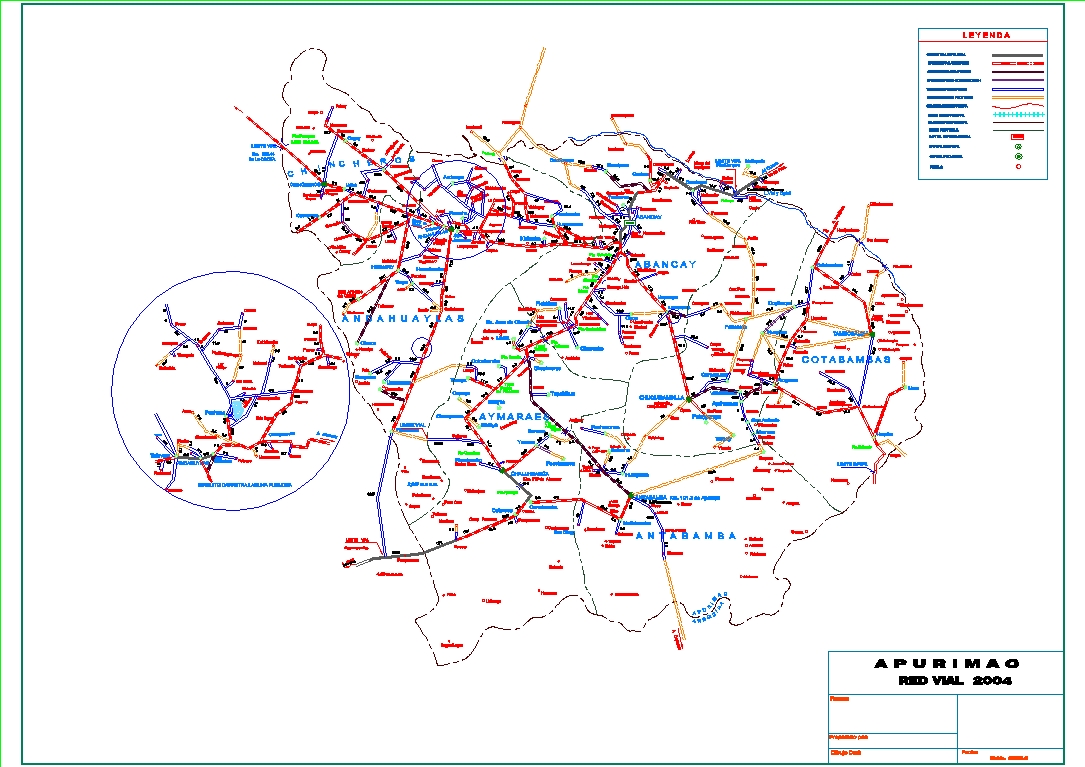 Straßennetz von Apurimac