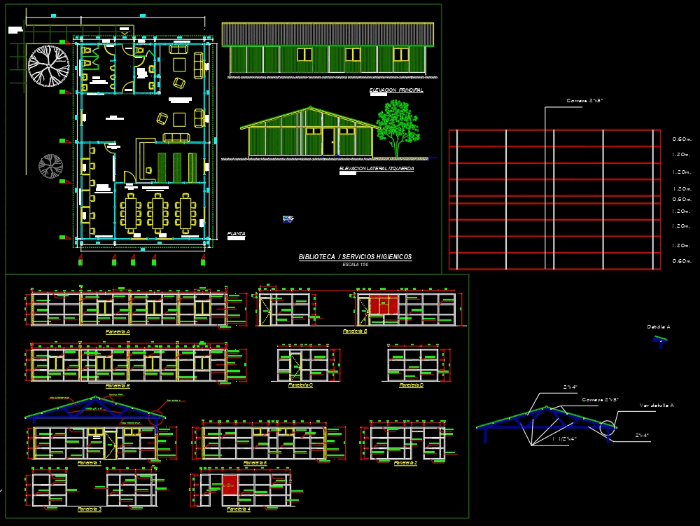 Library In AutoCAD | CAD Download (260.64 KB) | Bibliocad