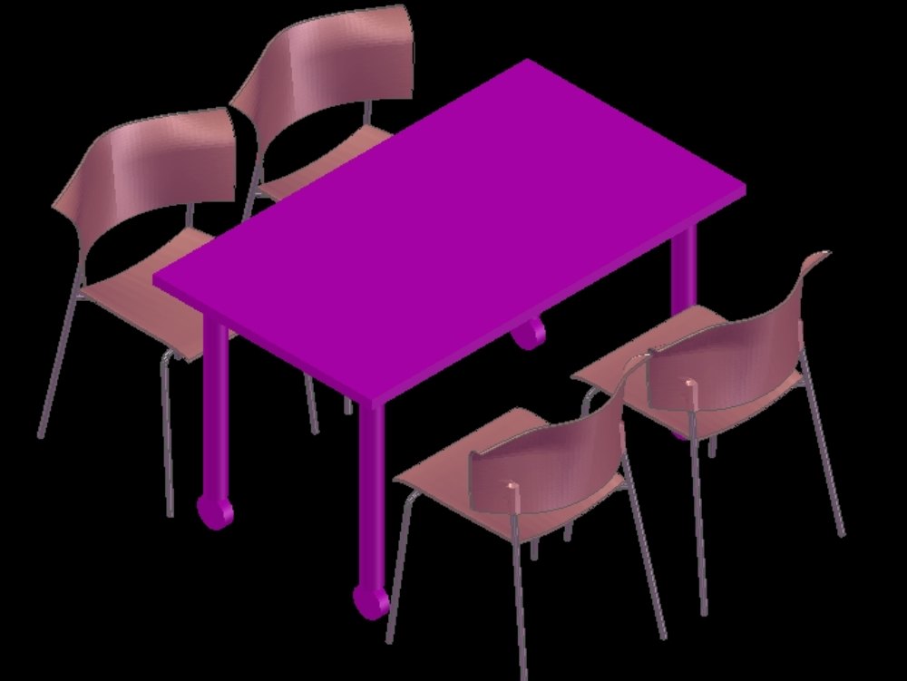 Mesa y sillas 