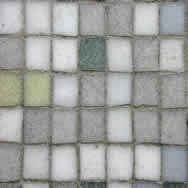 Tile of glass